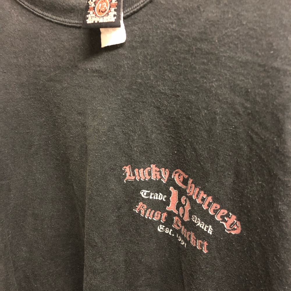 Used men’s lucky 13 tshirt,size XXL